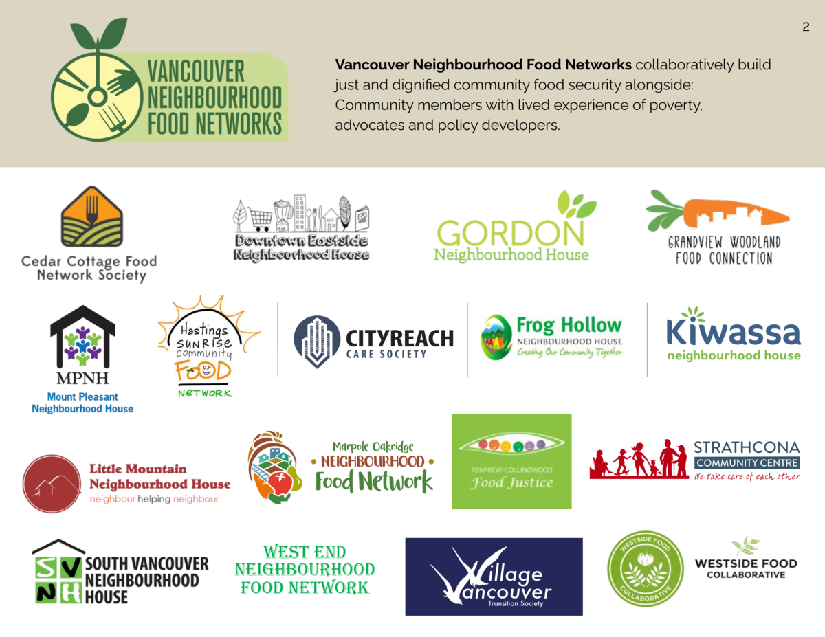 VNFN Addressing Food Insecurity In Vancouver - Kiwassa Neighbourhood House